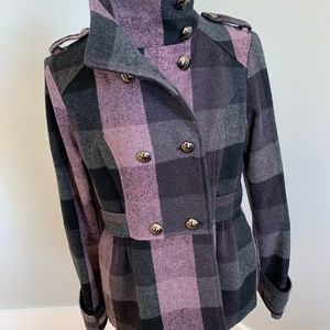 Hydraulic beauty plaid jacket size M